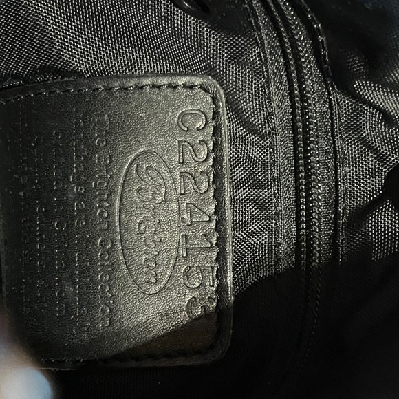 Vintage Authenic Brighton Black and Brown Leather Hand or Shoulder Bag C224153 - Picture 7 of 7